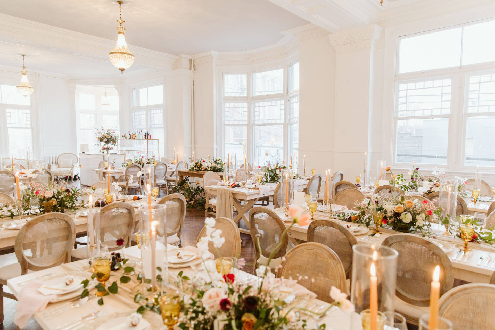 Beautiful wedding setup in The Great Hall