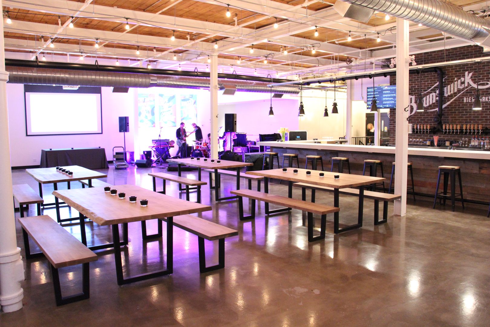 Harvest Tables at Brunswick Bierworks