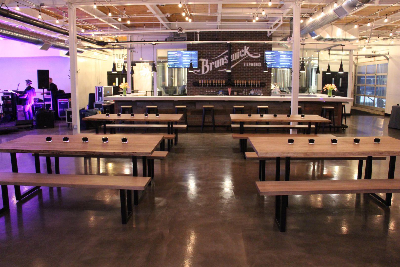 Harvest Tables at Brunswick Bierworks