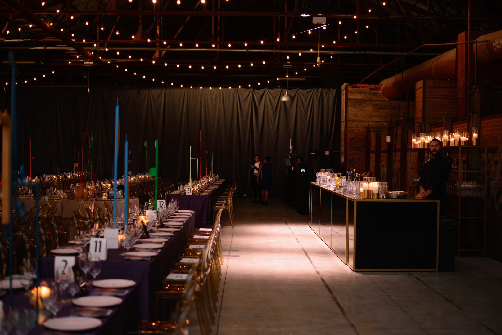 Table Setting at Evergreen Brick Works, Catering at Evergreen Brick Works