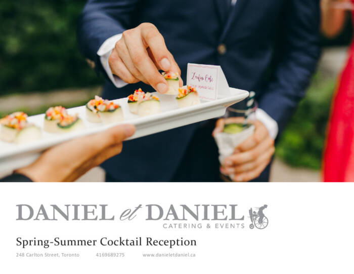 Catering Menus Daniel et Daniel
