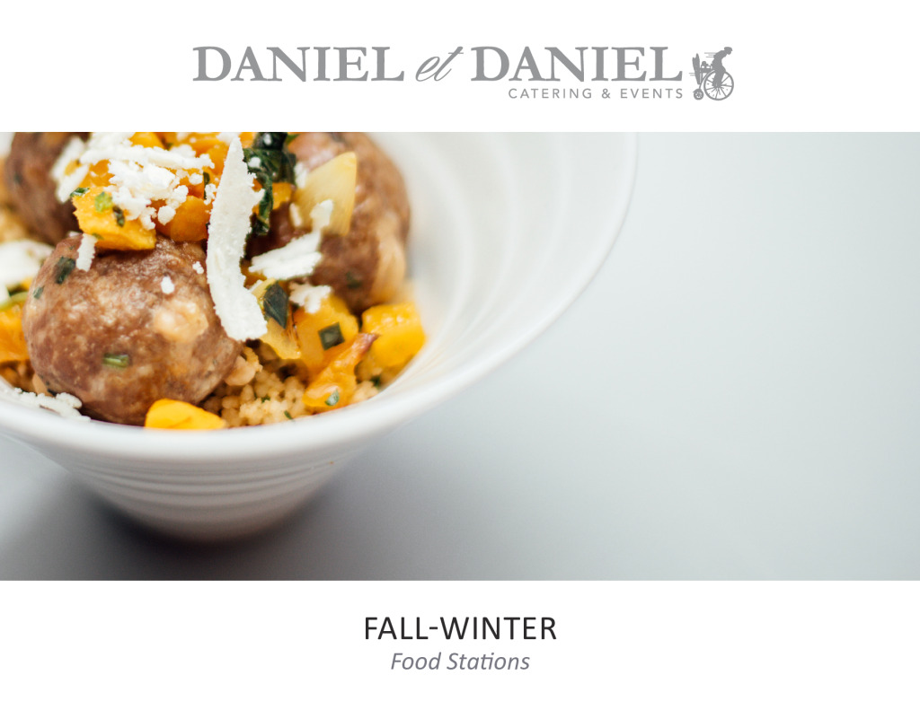 Catering Menus Daniel et Daniel