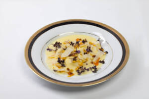 Italian inspired fusion ravioli dish with seasonal Ontario corn
